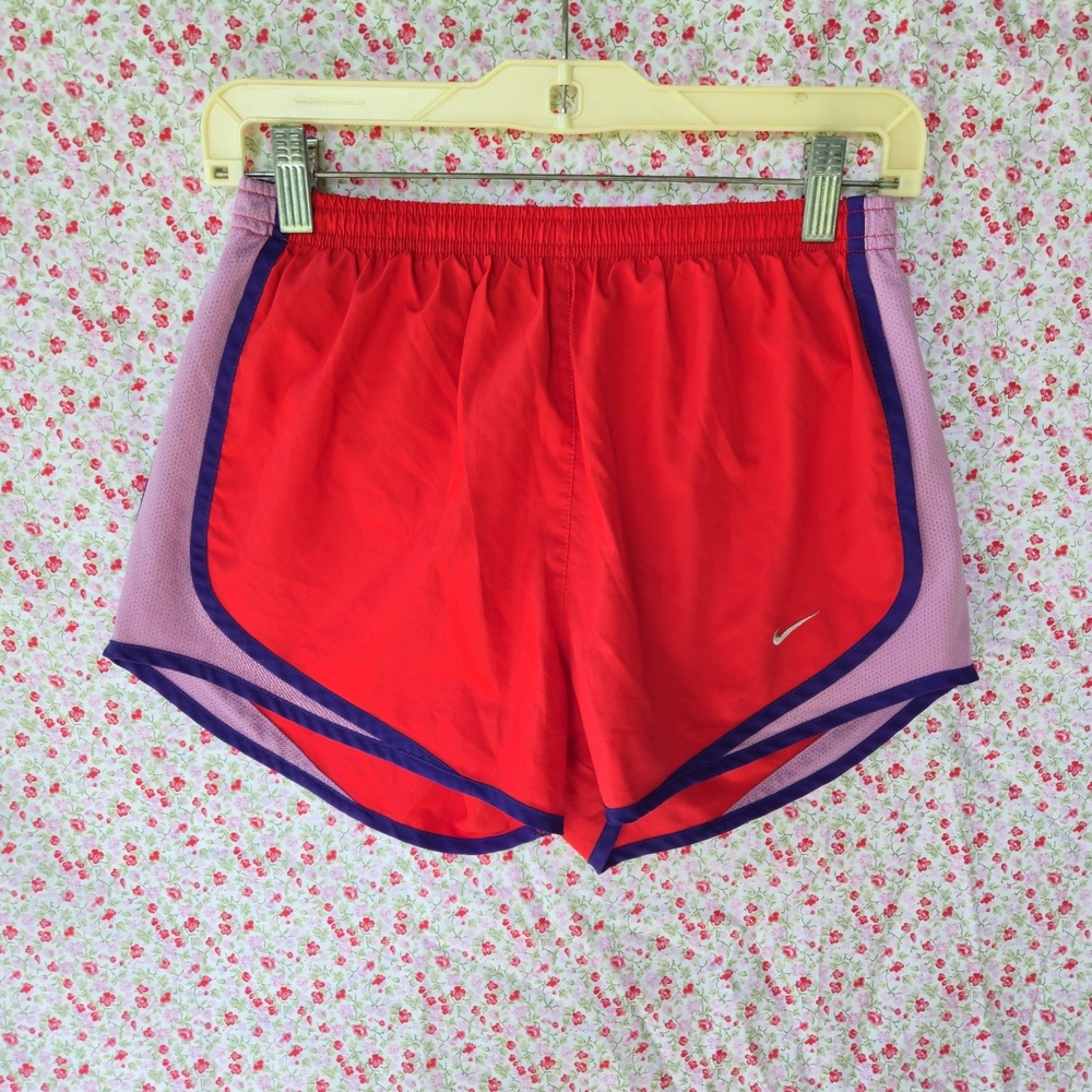Nike Dri-Fit Women's Running Shorts Size S Red Purple Pink Track Athletic Gym